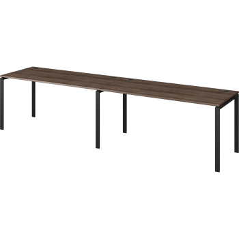 Бенч линейный на 2 рабочих места Арго-М АМБЛ-004 Лагос/Антрацит