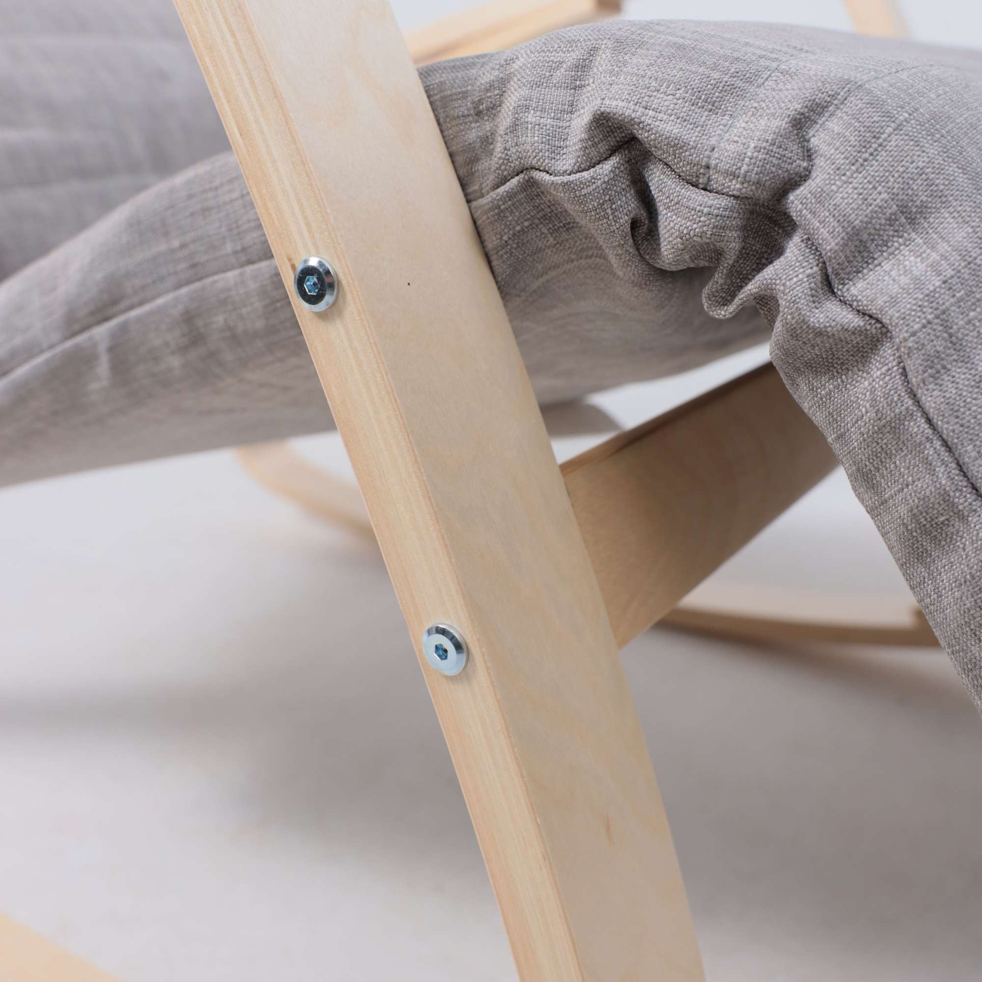 Кресло-качалка Smart, серый, ткань