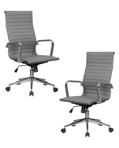 Набор 2 шт Офисное кресло для руководителей DOBRIN CLARK SIMPLE, серый (47)