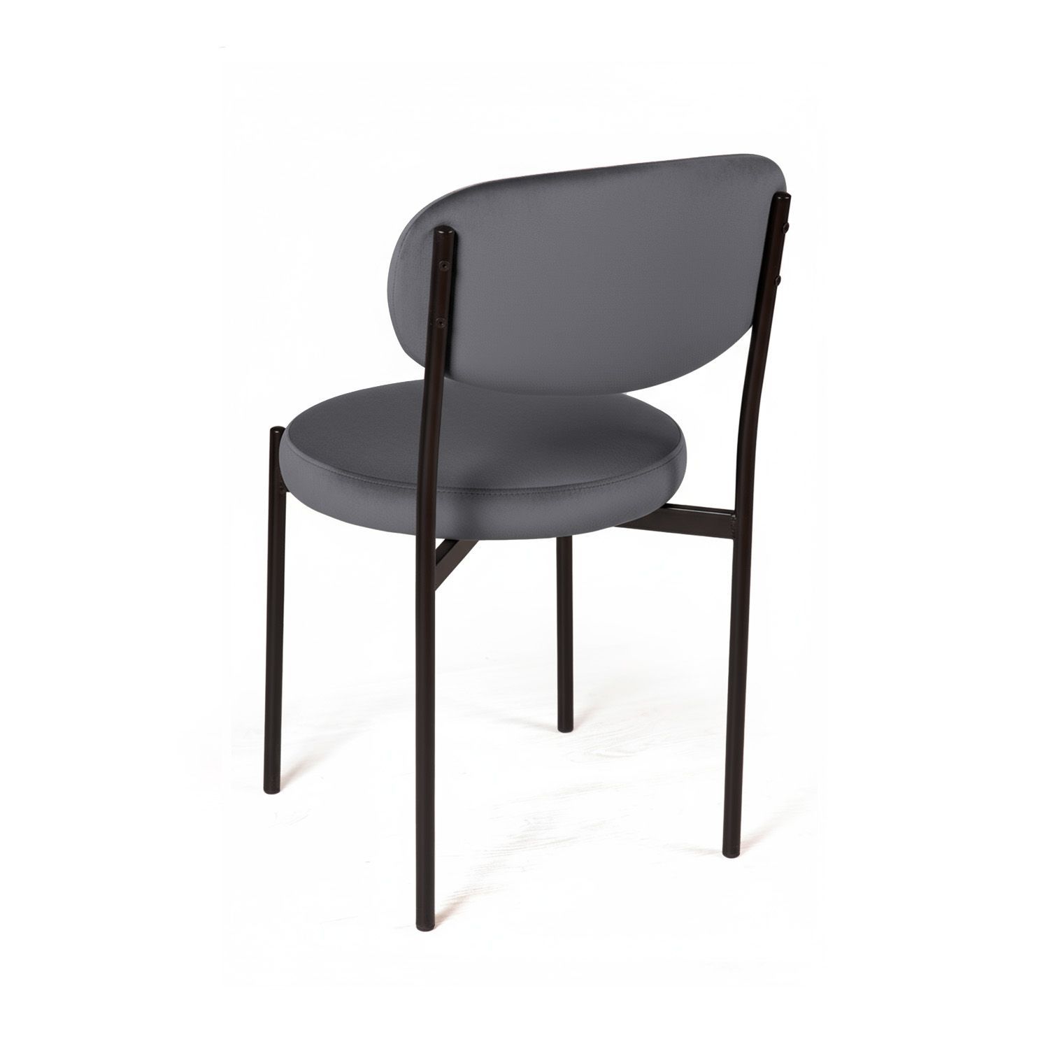 Стул Мейсон, бархат серый 27