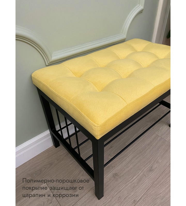 Банкетка Сканди-60 (желтый/черный)