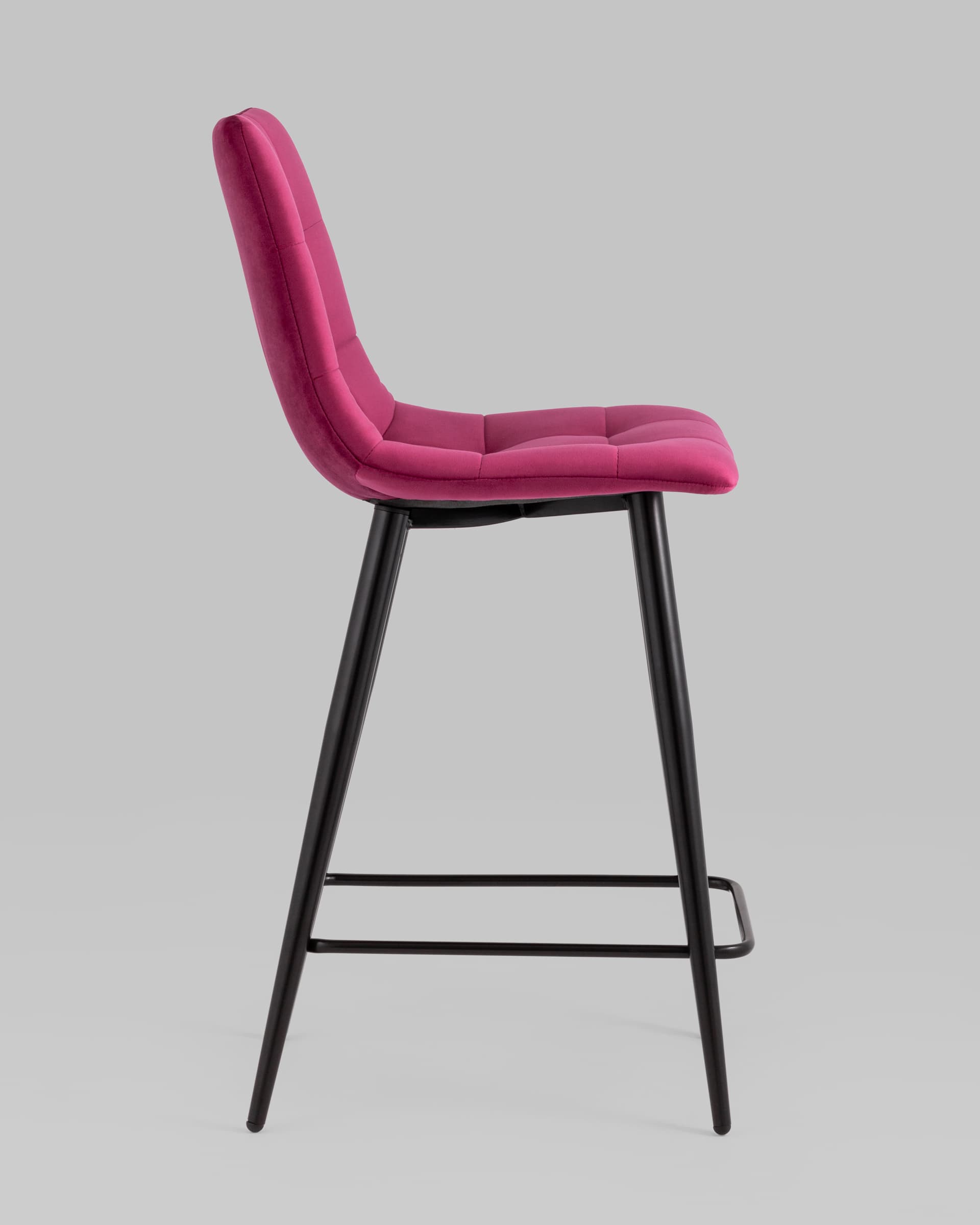 Стул полубарный Джанго велюр винный 2 шт.