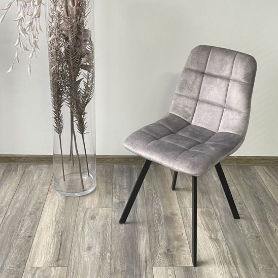 Стул CHILLI SQUARE, античный cеребристо-серый