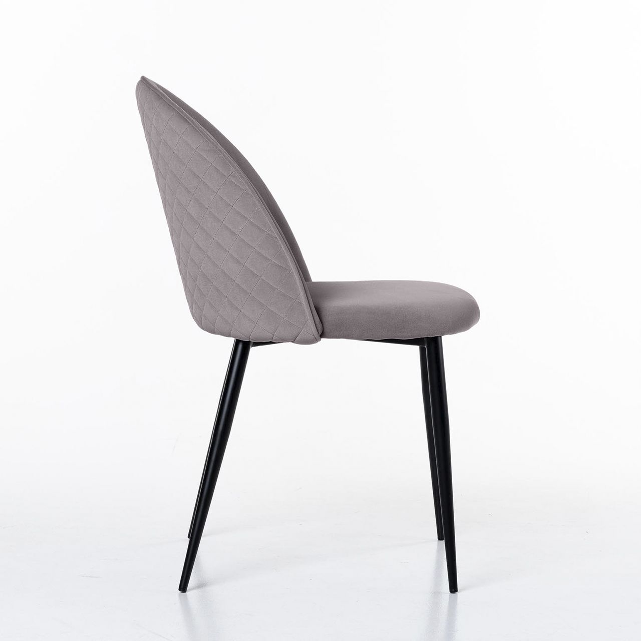 Стул Маркус, бархат светло-серый 26