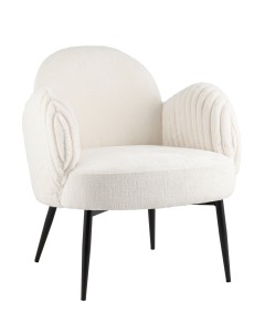 Кресло Wave Stripes букле белый