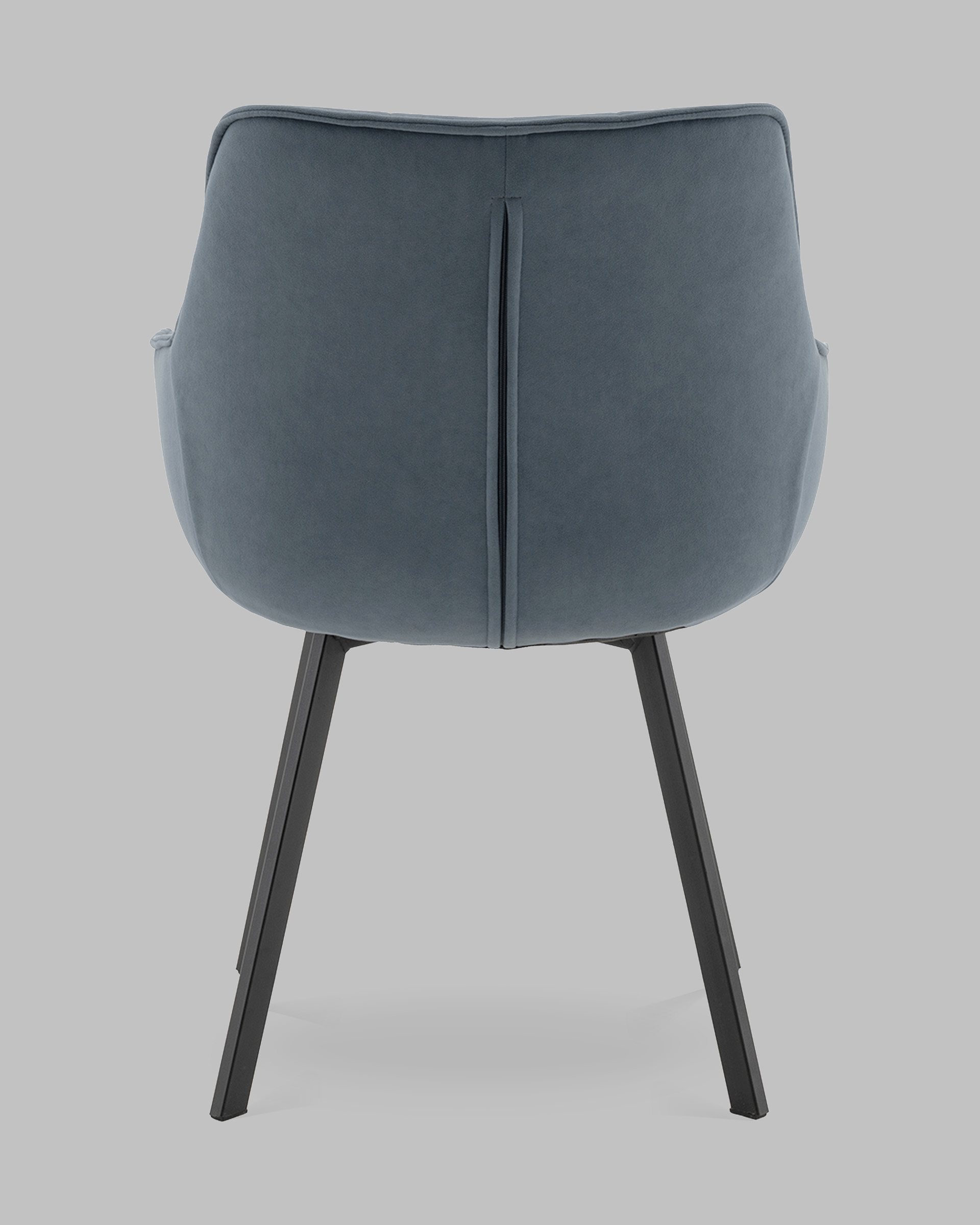 Стул Амальри велюр серо-синий