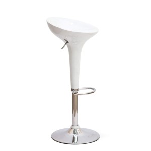 Стул барный Bomba, белый, пластик