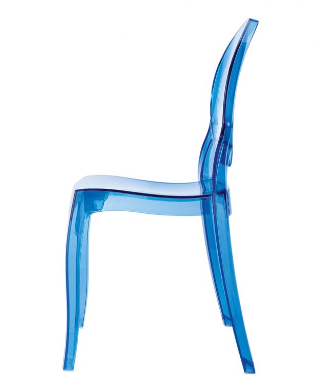 Стул прозрачный детский Baby Elizabeth голубой