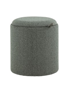 Пуф-столик с ящиком Хюгге XS букле зелёный