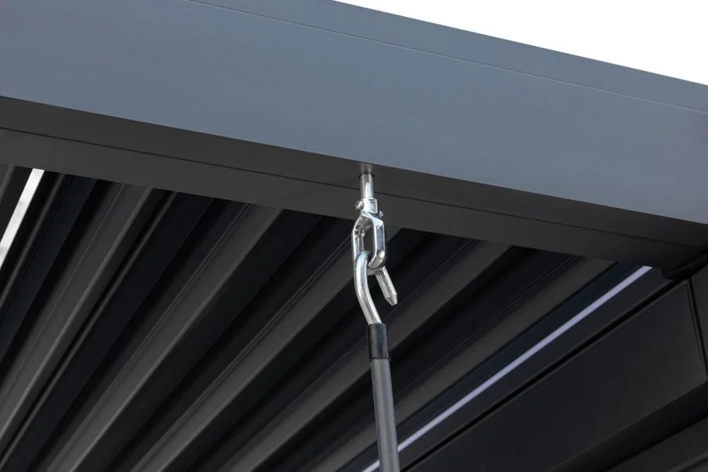 Пергола биоклиматическая для террасы 3х6 м Astrol Pergola темно-серый