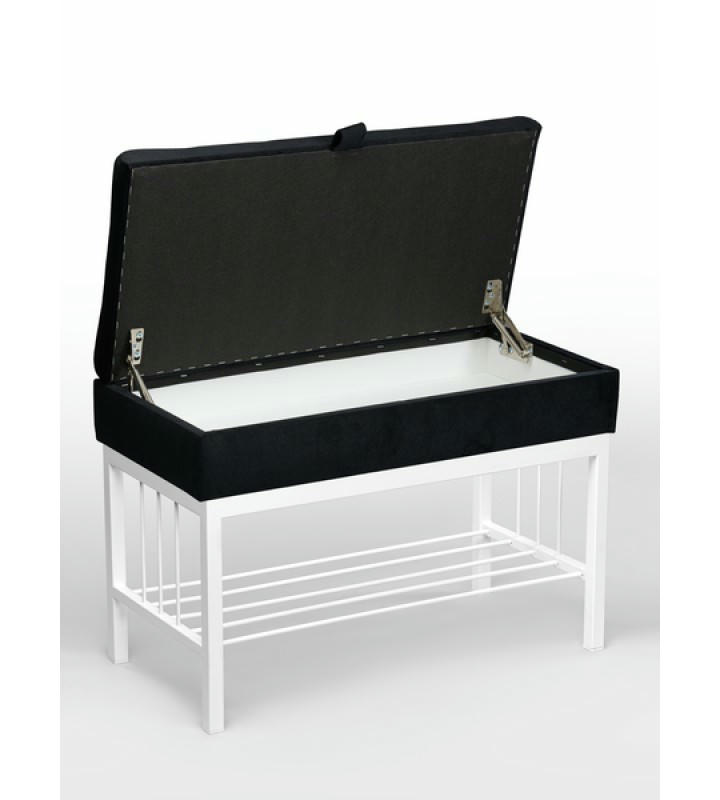 Банкетка Н-76 (белый/черный)