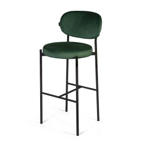 Стул барный Мейсон, бархат зеленый 19