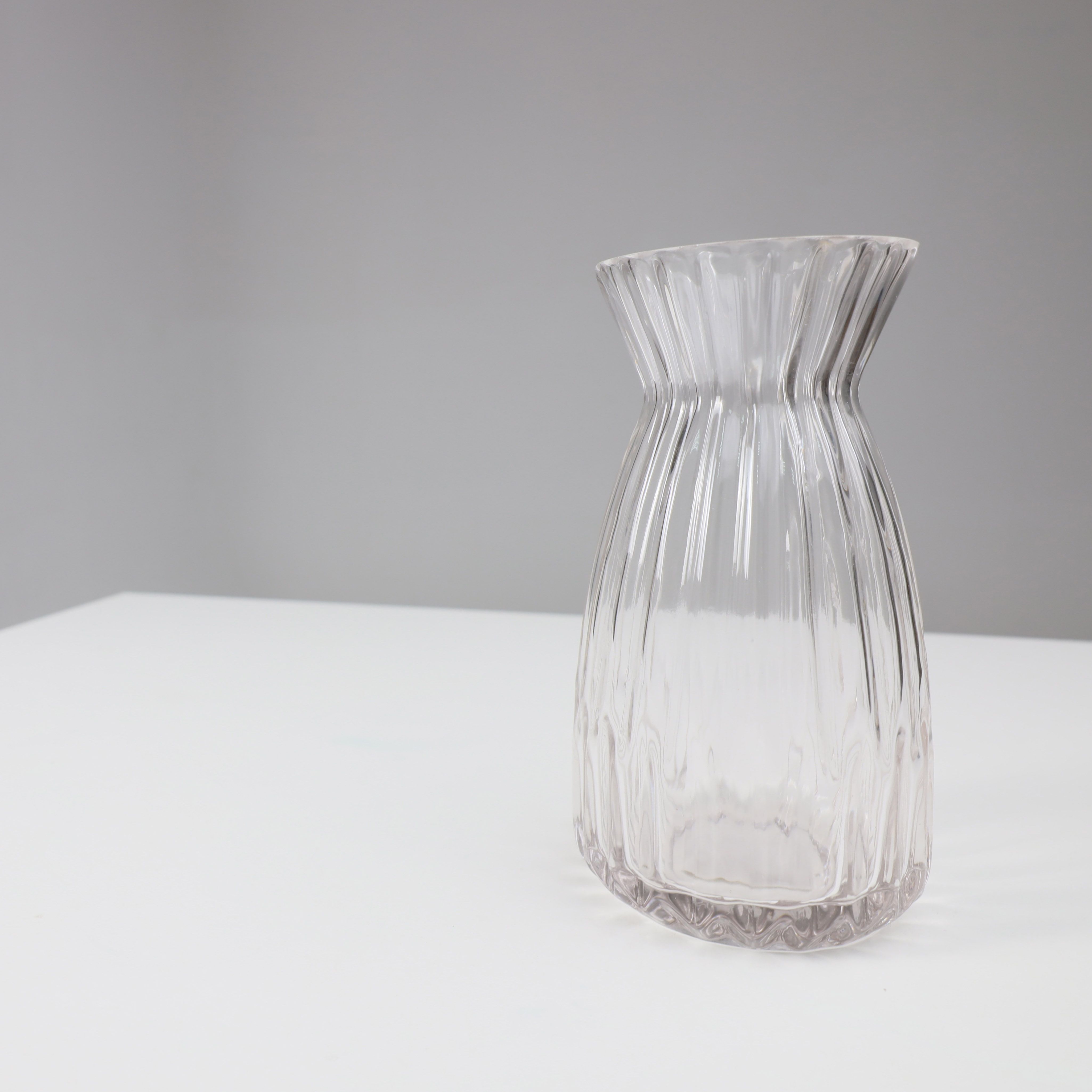 Ваза стеклянная BOW, прозрачный, 10*24см