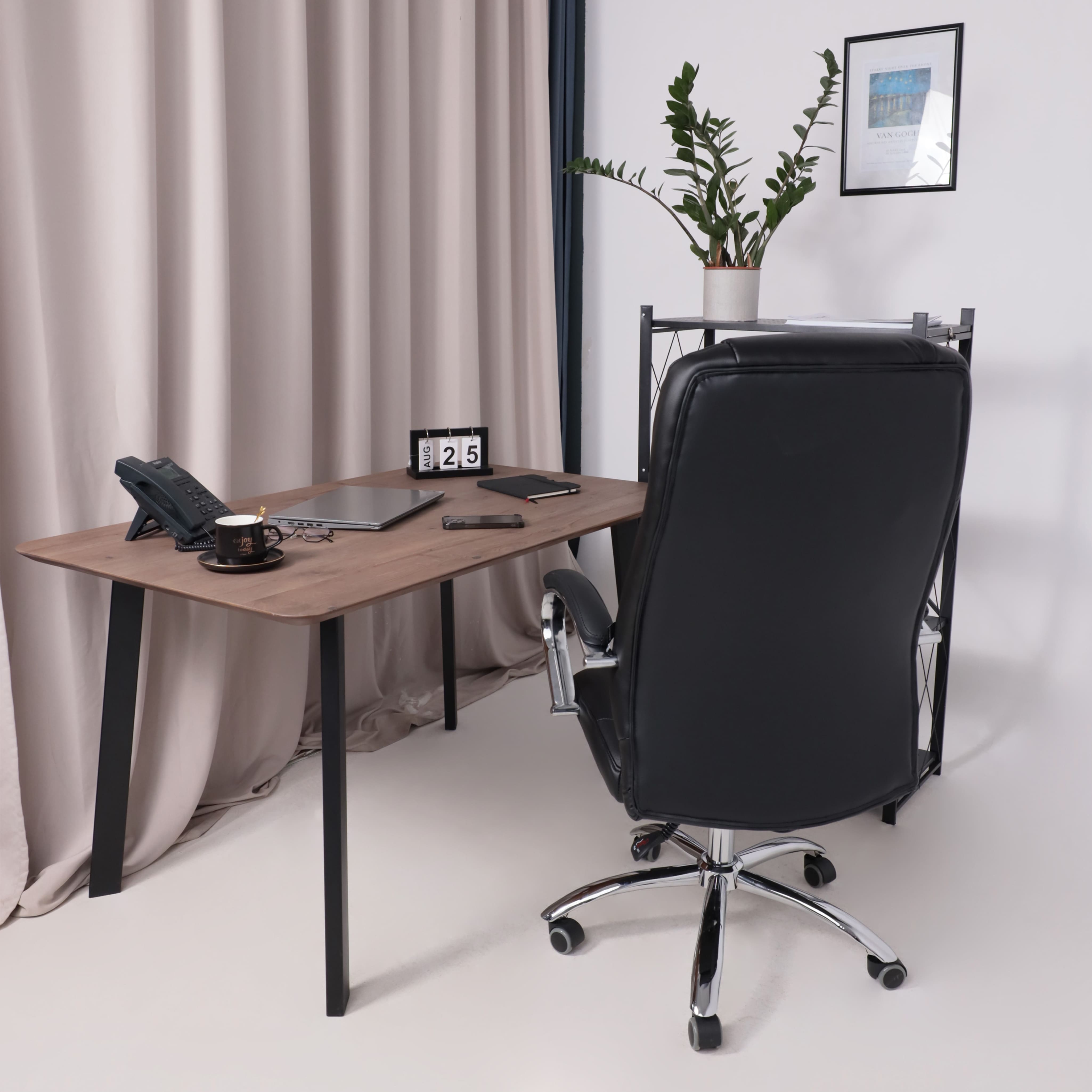 Кресло поворотное KING A, ECO, черный