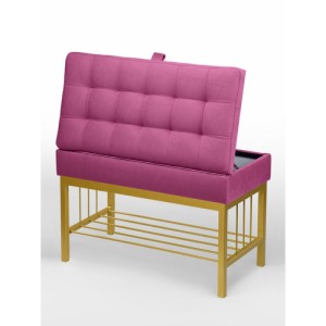 Банкетка Н-76 (золото/розовый)