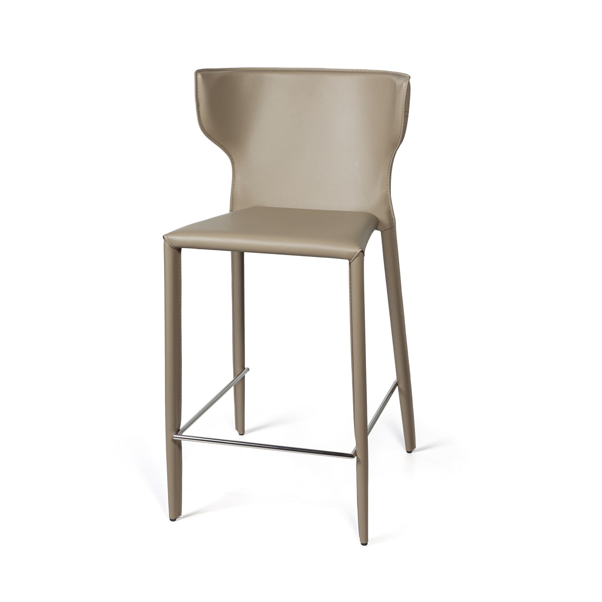 Стул полубарный Аустин, кожа нуга