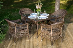 "Сицилия" обеденная группа плетеная