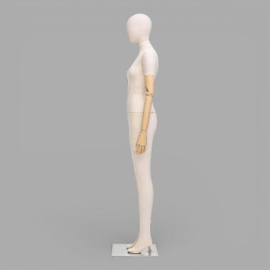 NF-1F Манекен женский тканевый с деревянными руками