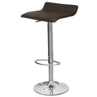 Барный стул Гвалиор, коричневая кожа