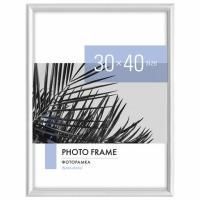 Рамка 30х40 см небьющаяся, багет 17,5 мм, пластик, BRAUBERG "Colorful", белая, 391242