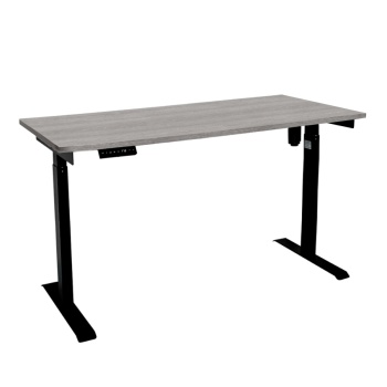 Стол с регулировкой высоты электрический LuxAlto LA-T33-E6 черный/дуб бежево-серый ЛДСП 120*70*2.5