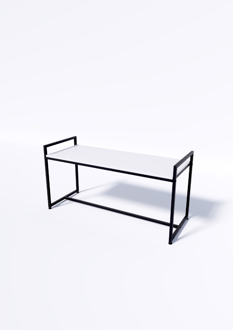 Стол TEVOLO демонстрационный черный-дуб сонома В60Ш120Г45