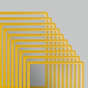 Панель для демосистемы желтая формат А4 (10шт.)