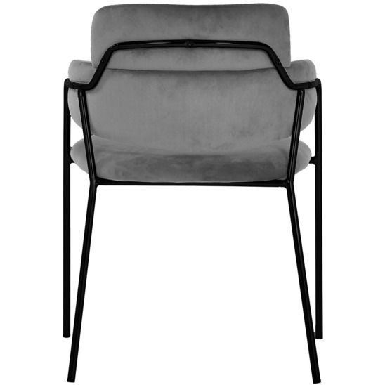 Стул Napoli, серый, черные ножки