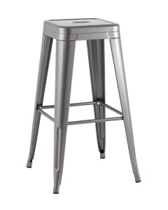 Стул барный TOLIX серебристый матовый KD
