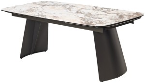 Стол ОДИН (ODIN) 200 цвет TL-312, испанская керамика / темно-серый, ®DISAUR