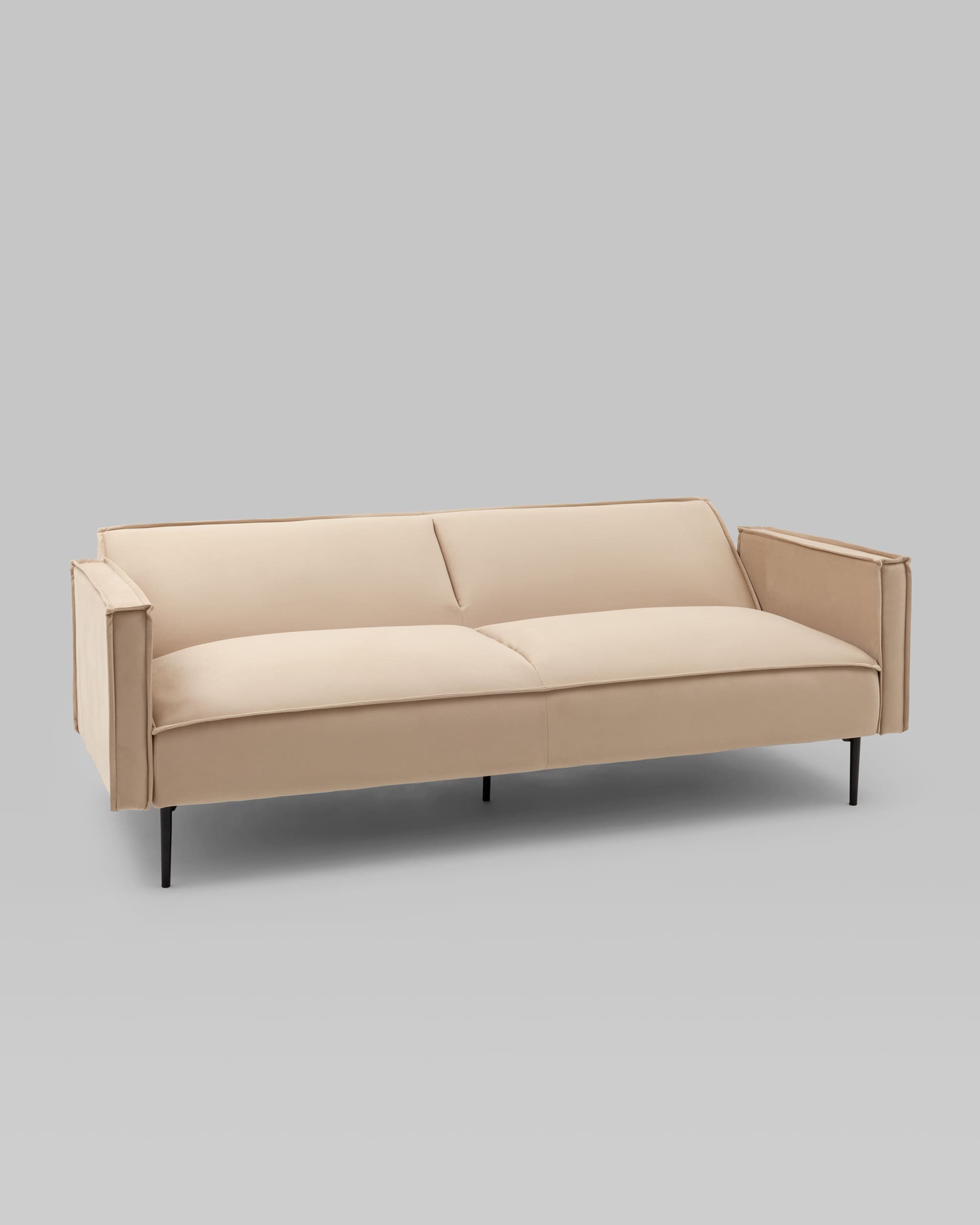 Диван прямой Кассель велюр бежевый