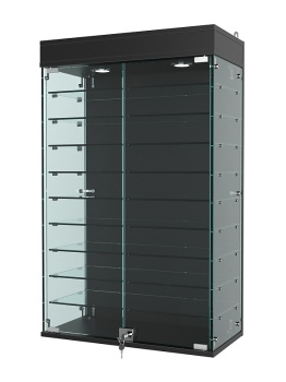 Витрина "АТРИУМ" настенная №2А-2Г, Черный