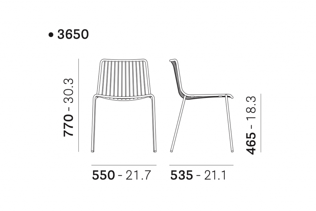 Стул металлический Nolita белый