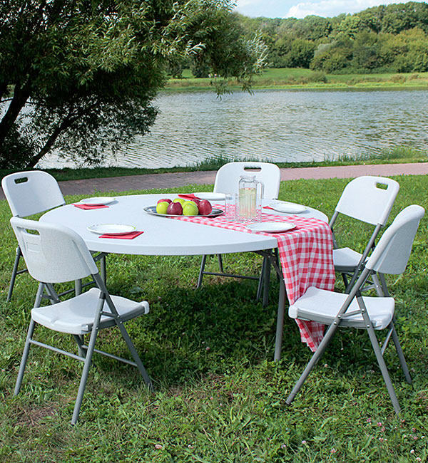 Стол складной круглый 120