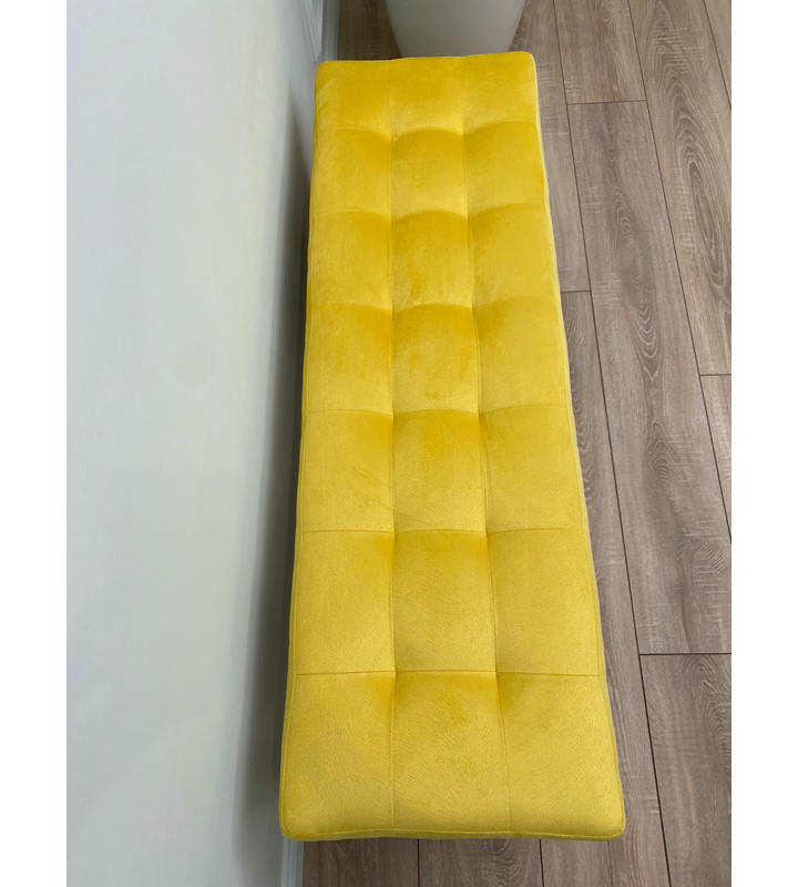 Банкетка Сканди-120-1 (желтый/бежевый)