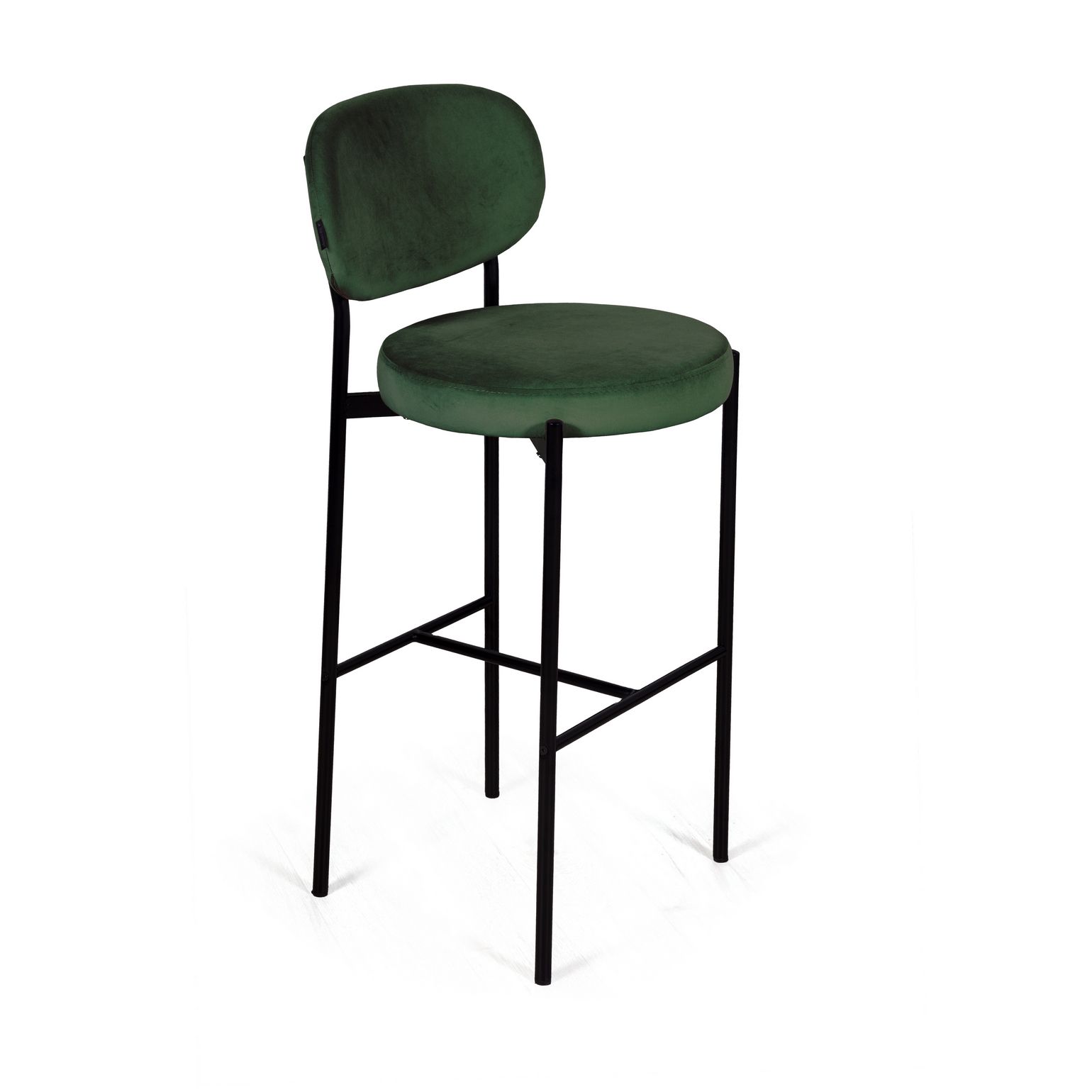 Стул барный Мейсон, бархат зеленый 19