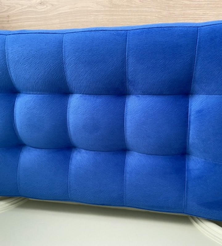 Банкетка Сканди-60-2-х полочная (синий/белый)