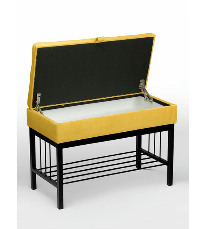 Банкетка Н-76 (черный/желтый)