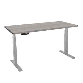 Стол с регулировкой высоты электрический LuxAlto LA-T33-2A3 серый/дуб бежево-серый ЛДСП 140*60*2.5