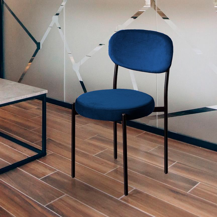 Стул Мейсон, бархат синий 29