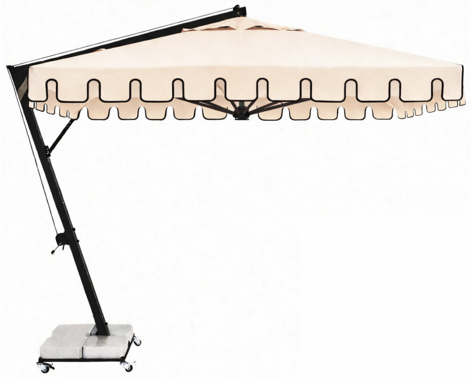 Зонт профессиональный 3х3 м Banana черный, натуральный, черный