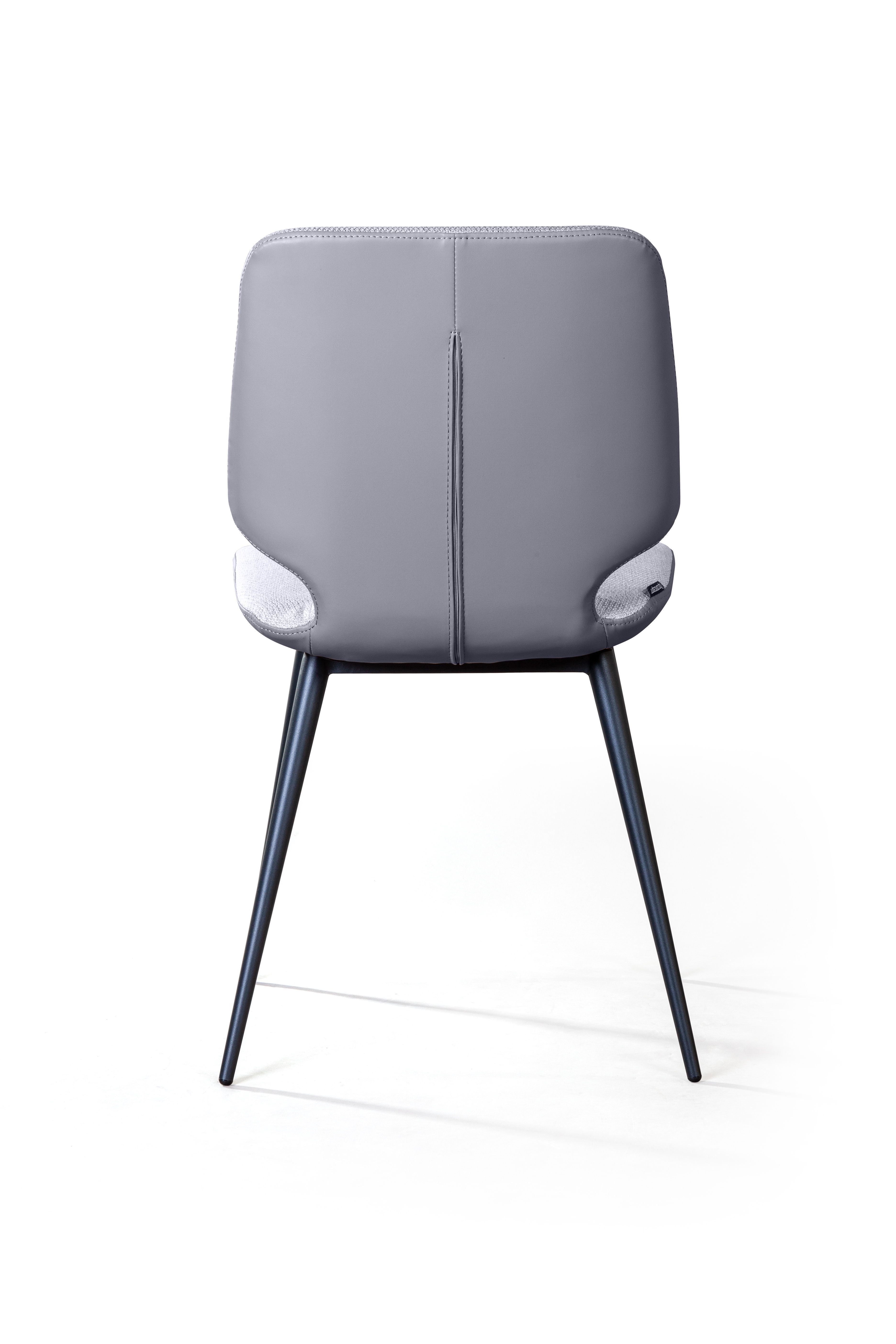 Стул Адам, рогожка комби серый