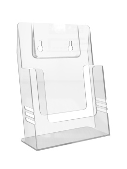 ЛИДЕР А5 Буклетница настольная/настеннаяцвет Прозрачный