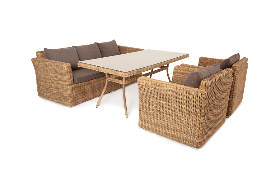 "Моккачино" обеденная группа из искусственного ротанга