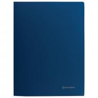 Папка с металлическим скоросшивателем BRAUBERG стандарт, синяя, до 100 листов, 0,6 мм, 221633