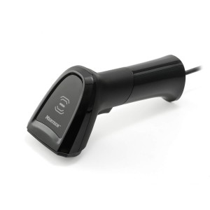 Проводной сканер штрих-кода MERTECH NS031 Ai 2Core P2D USB, USB эмуляция RS232 черный, 2м кабель