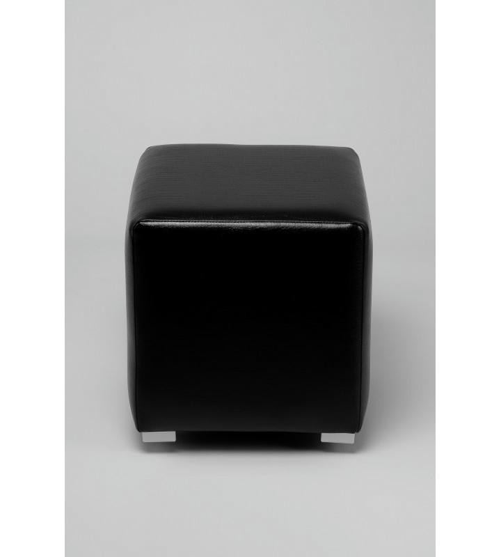 Пуфик Скай Кожа (черный крокодил)