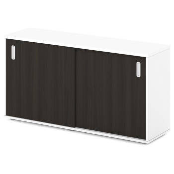 Шкаф-купе для документов низкий S-68 Сентида - Sentida (Восприятие) цвет Дуб Честерфилд и Белый