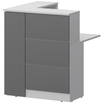 Модуль угловой правый Ресепшен Смарт СМР-32.9 Белый/Графит