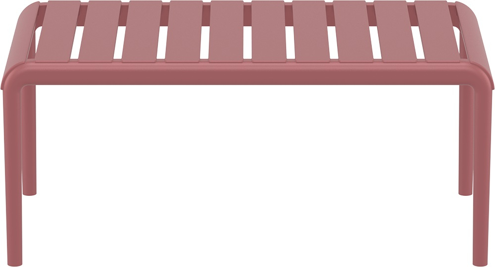 Столик пластиковый журнальный Paris Lounge Table марсала